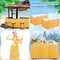 4 Pack Luau Grass Table Skirt, 108 x 30 Inch,Yellow Table Skirt 53.94 x 72 Inch R